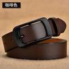 Black Vintage Sophisticated Buckle Belt For Women Ideal For Casual Denim Wear