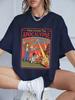 Here Comes The Apocalypse Ufo Prints TShirts Womens Summer Cotton Short Sleeve Tops Loose ONeck Soft T Shirt Street Clothes
