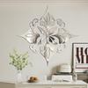 Europäischer Luxus 3D-Rauten-Acryl-Wandaufkleber für Wohnzimmer oder Schlafzimmer