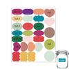 280Pcs Reusable Removable Chalkboard Labels Sticker In Various Shape and Color for Household and Office Labeling Needs