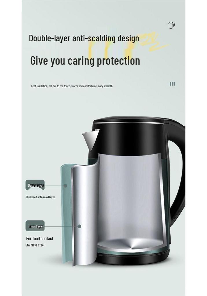 Wanlida Smart Electric Kettle, Stainless Steel, Large Capacity, Keep Warm, Constant Temperature.