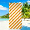 Orange stripes Towel Sports Quick Dry Travel Camping Sandproof Soft Light Large Beach Towel
