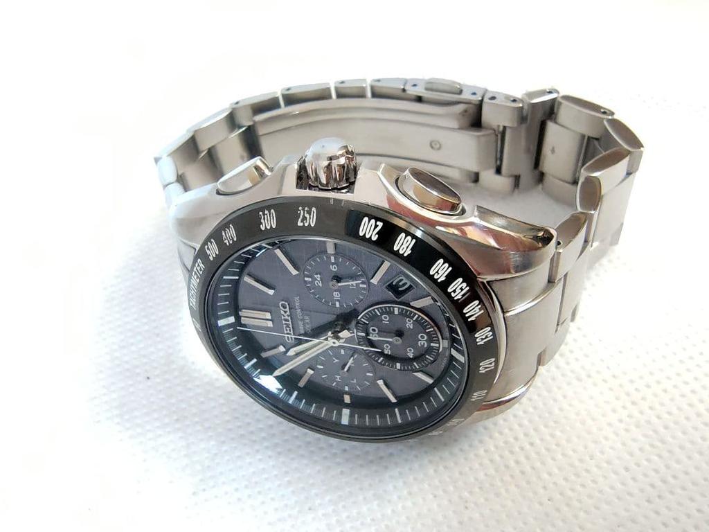 [USED] Seiko Brightz Chronograph, Black, Radio-Controlled Solar