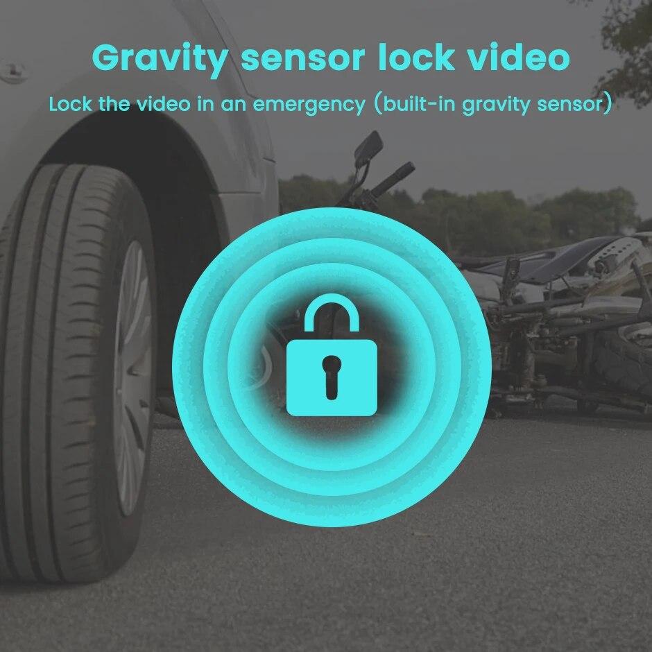 Motorcycle Dashcam, Full HD Front and Rear Dual Cameras, WiFi Waterproof Vehicle Recorder, Action Camera