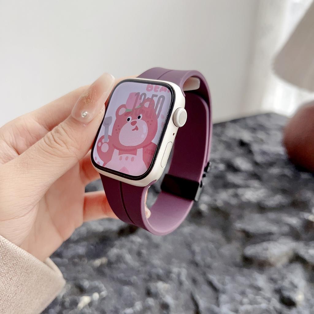 For Apple Applewatch109876 Generation Watch Parachute Buckle Silicone Strap Iwatchse New