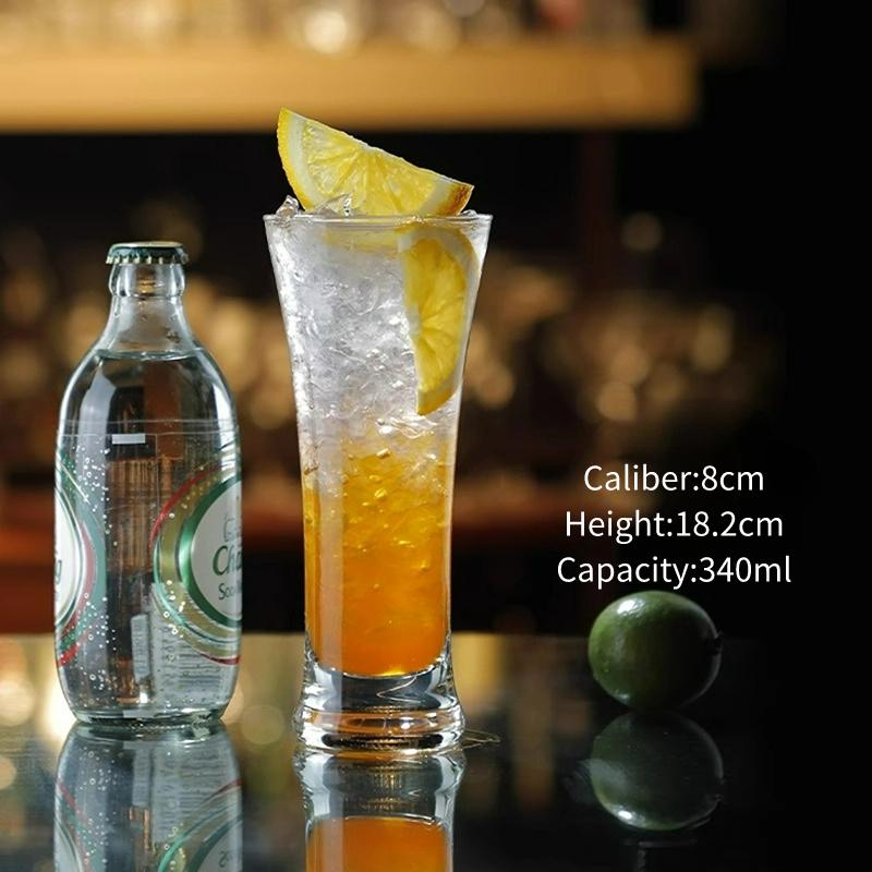 Creative Cocktail Glasses Cups High-looking Glass Juice Cup Tall Sparkling Fruit Wine Cup Personalized Beer Glass Cups Drinkware