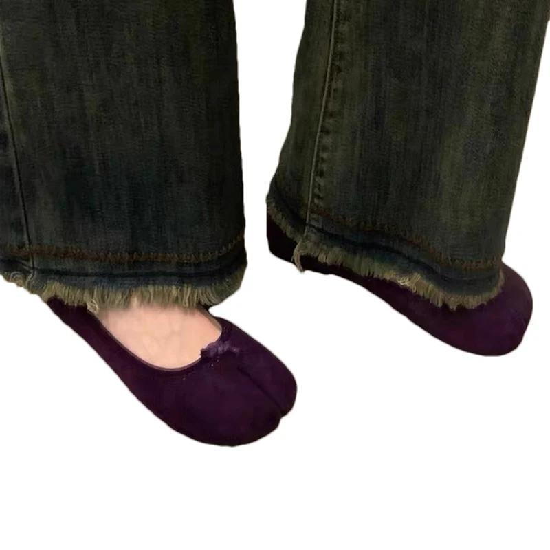 Loafers Flats Shoes Women Suede Casual Shoes Autumn Designer New Fashion Shoes Trend  Cozy Soft Walking Zapatillas Femme