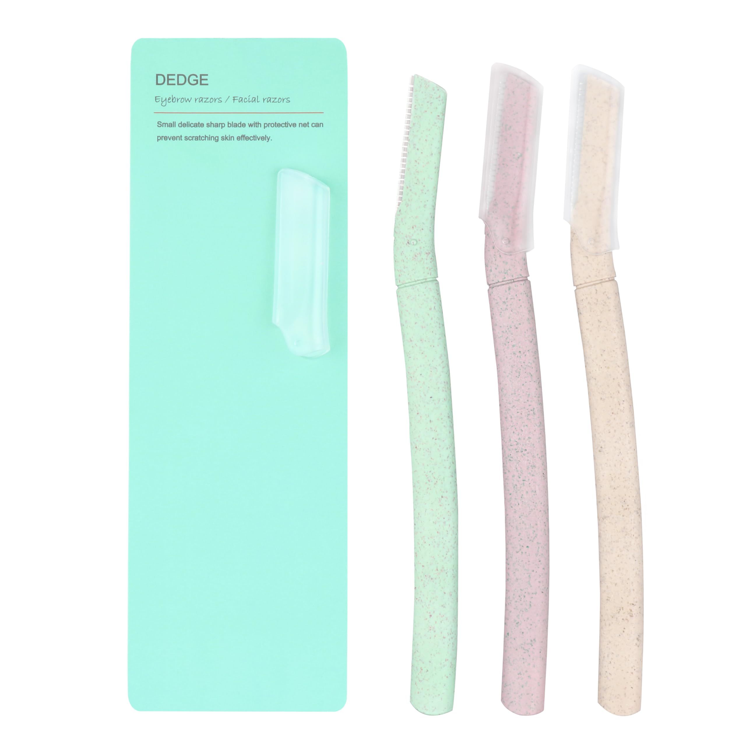 DEDGE Eyebrow Razor Multipurpose Dermaplane Facial Razor for Exfoliation, Eyebrow Shaper, Stainless Steel, Contemporary, Unisex Adults, Stainless S