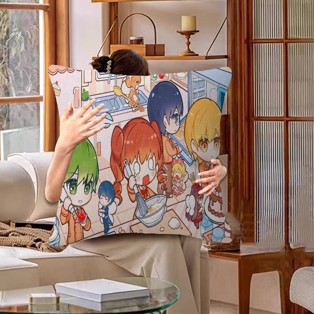 Anime Yumeiro Patissiere Cushion Cover Pillow Cover Decor Pillowcase Printed Cushion Case For Couch