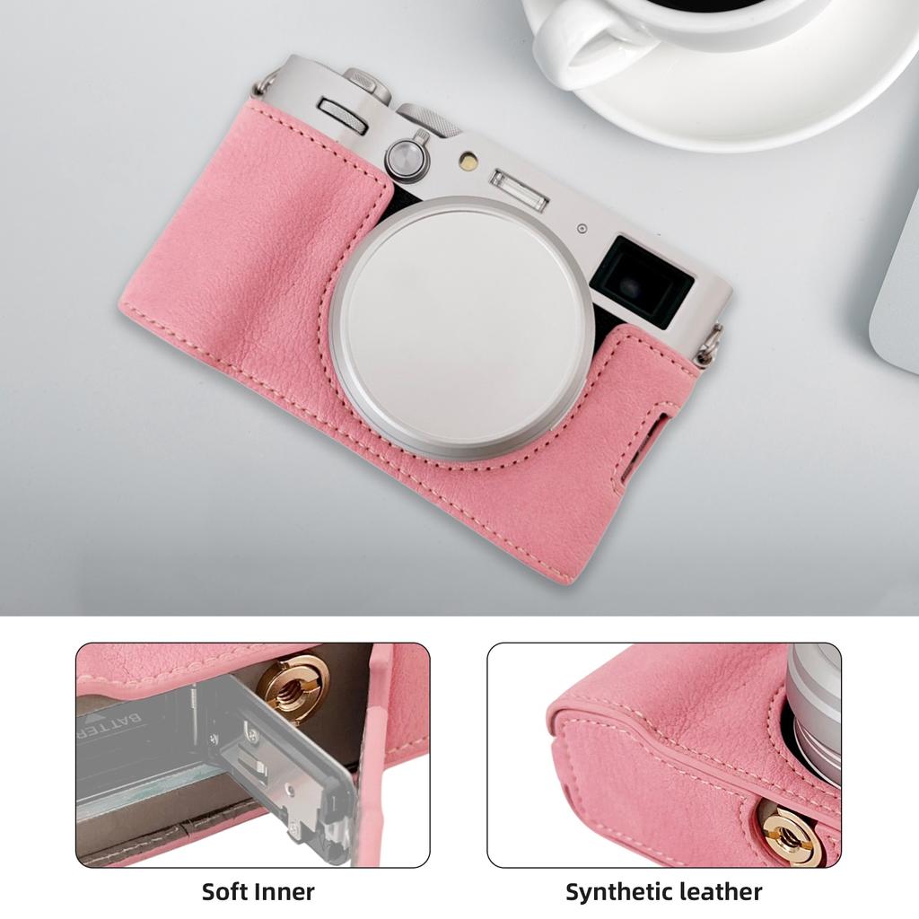 Taşınabilir Kamera Koruyucu Kılıf Retro Stil Kamera Kılıfı Taşıma Çantası Açılış Alt Tasarım ile