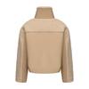 Vintage Style Womens Plush Fleece Bomber Jacket Windproof Warm Loose Fit Lapel Zipper Short Coat Long Sleeves Outerwear Autumn Winter Tops