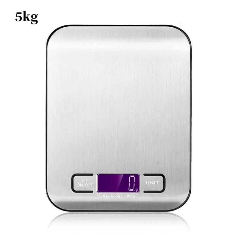 Portable Electronic Digital Kitchen Scale With Timer High Precision LED Display Household Weight Balance Measuring Tools