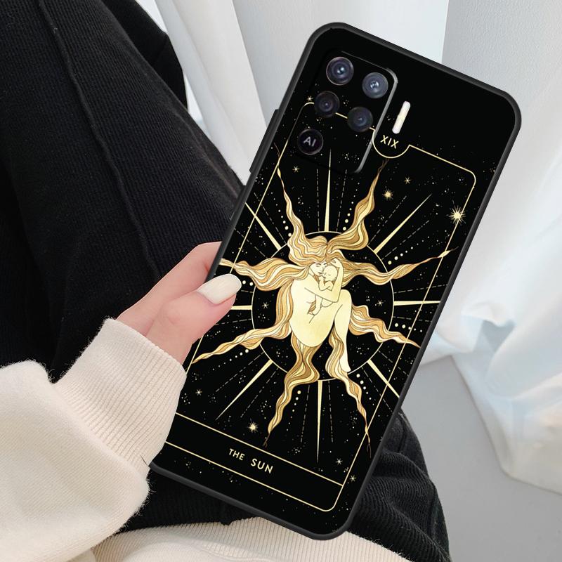 Witches moon Tarot Mystery totem Case For Oppo A18 A38 A58 A78 A98 A80 A60 A40 A96 A76 A16 A94 A74 A54 A15 A17 A57 A77 A5 Pro