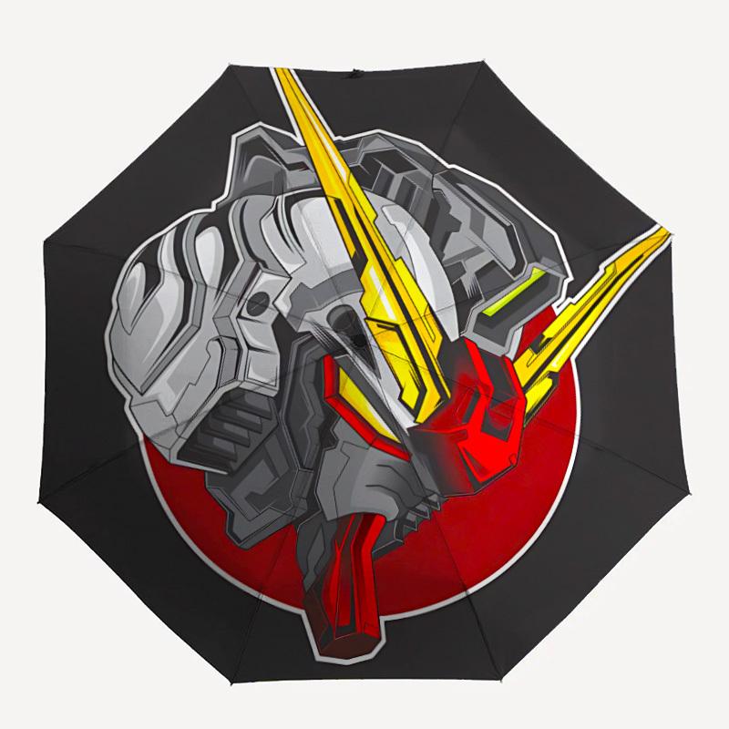 

1pc Gundam Automatic Open/close Umbrella, Heavy-Duty Iron Frame, Folding Portable Design, Travel, Everyday Use203