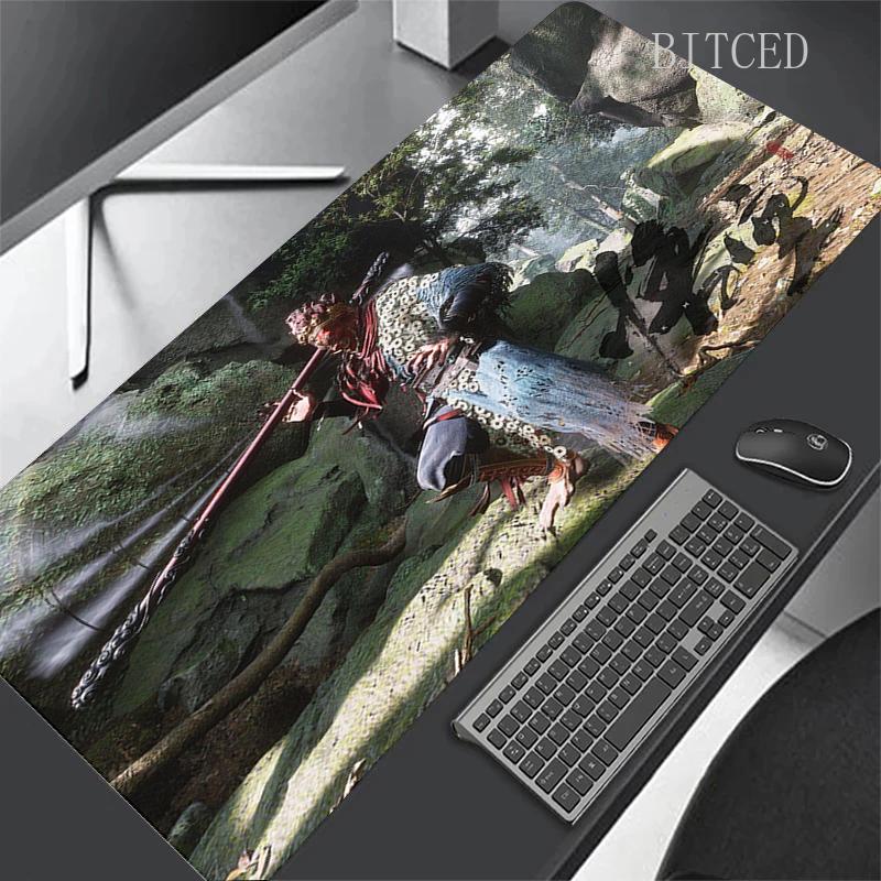 New Game Black Myth WuKong Game Mousepad Office Xxl Large Teclado Big Mouse Pad Computer Game Keyboard Rubber Anti-Slip Mice Mat