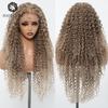 Latin Curly Lace Front Wig, Long 13x6 Large Hand-Tied Full Cap with Casual Parting