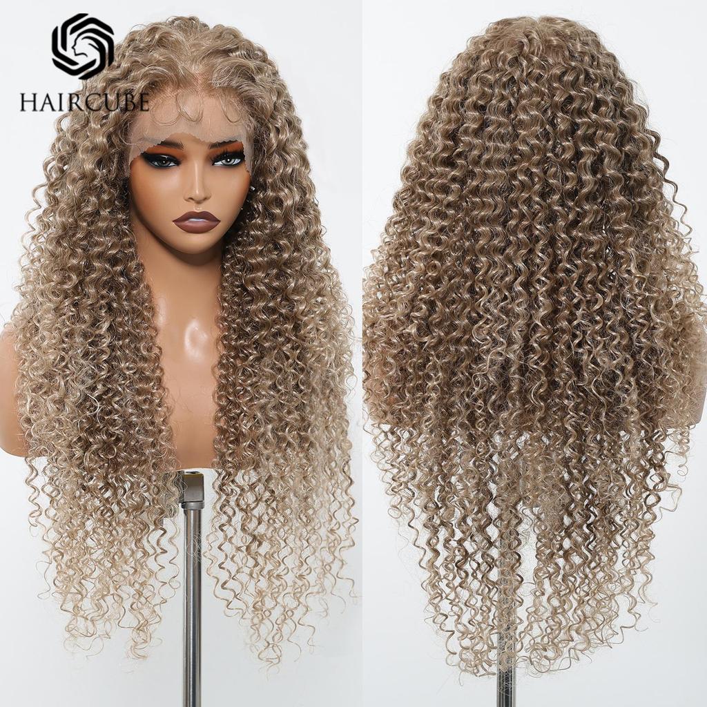 Latin Curly Lace Front Wig, Long 13x6 Large Hand-Tied Full Cap with Casual Parting