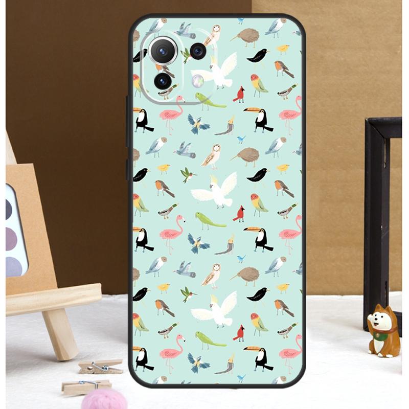 Animal Parrot Bird Case For Xiaomi 14 15 Ultra 13T 14T 15T 17 Pro Max POCO F8 Ultra F5 F6 F7 X5 X6 X7 Pro Cover
