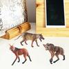 Wolf Statue Model Species Cognition Realistic Wild Animal Miniature Figurine Ornament Plastic Wolf Figurine Model Desktop Decoration Model Gift