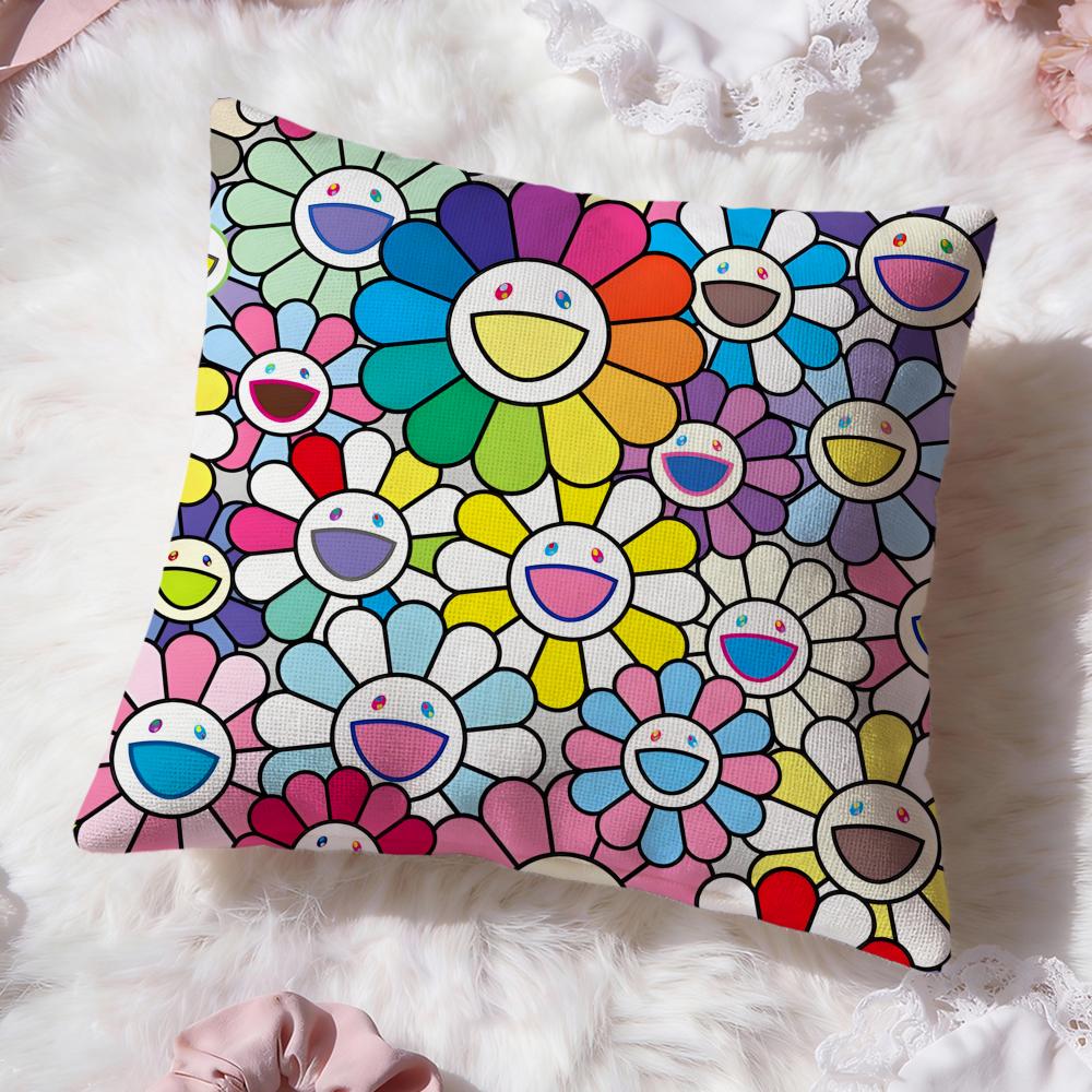 Band t-Takashi Murakami Cushion Cover Premium Comfort Reversible Pillow Cove -Two In One Design for Any Room & Car Interior
