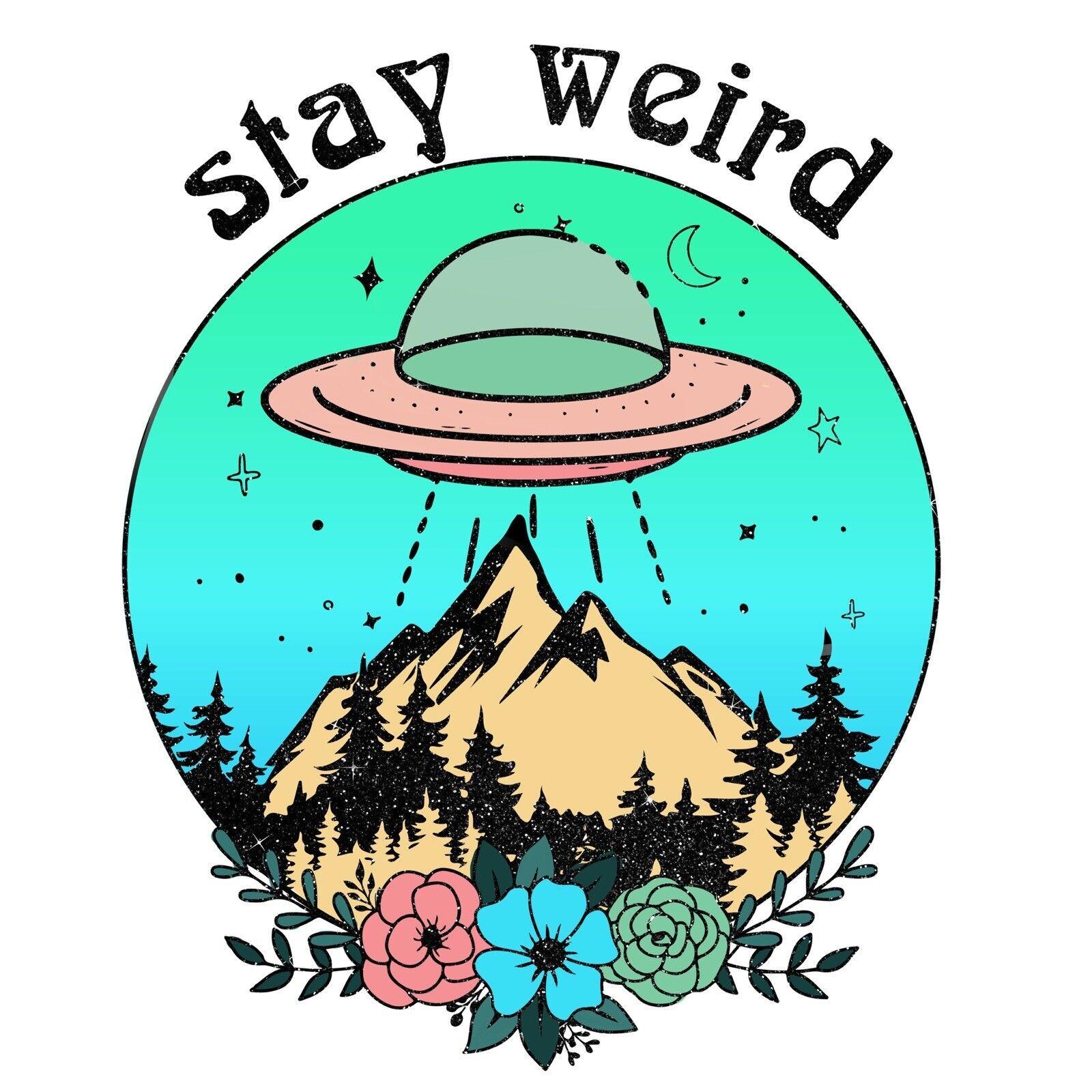 

Stay Weird Creative Car Stickers Waterproof Vinyl Decal For Truck Motorcycle Scooter Auto Accessories 15x12cm