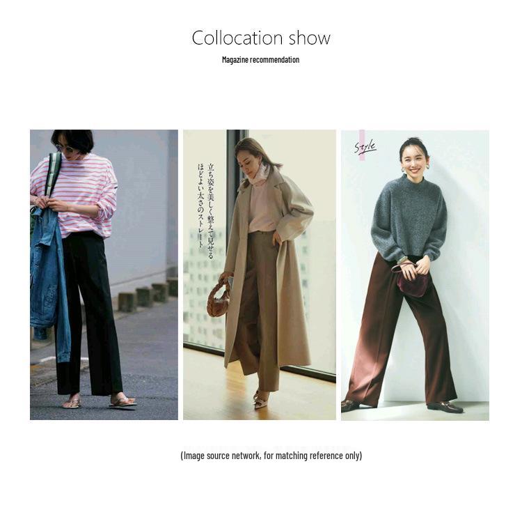 2025 Puyuan Women’s Autumn/Winter Wide-Leg Merino Wool Pants
