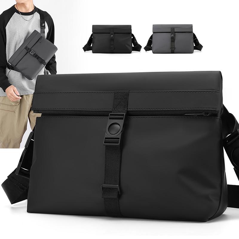 Retro Business Crossbody Bag for Men - Large Capacity Vintage Messenger & Shoulder Briefcase