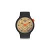 Swatch Quartz Movement National Trend Large Dial Unisex Watches Gold SB03Z102