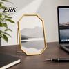 Press Footprint Frame Glass for Dried Flowers, Octagonal Metal Shadow Box with Floating Photo Clear Glass, Wall Hanging Plant Display Frame, DIY Craft