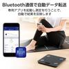 ELECOM Body Composition Weight Bluetooth 100g 9 Items with App Linkage Fat Fat Muscle Fat With Black BTFS01BK Meter, Scale, Compatible, Units,