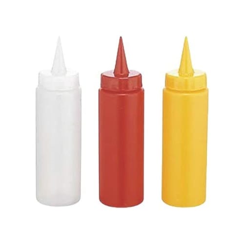 Kanda KD Dispenser, Polyethylene, 170 (170cc), Made In Japan, Tsubame-Sanjo, Condiment Container, Ketchup/Mayonnaise, Yellow, 362031