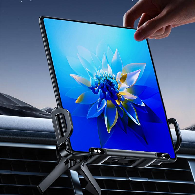 Air Vent Cell Phone Holder Auto-Clamping Wireless Charger Mobile Phone Holder Double Coil Design Navigation Bracket For Straight