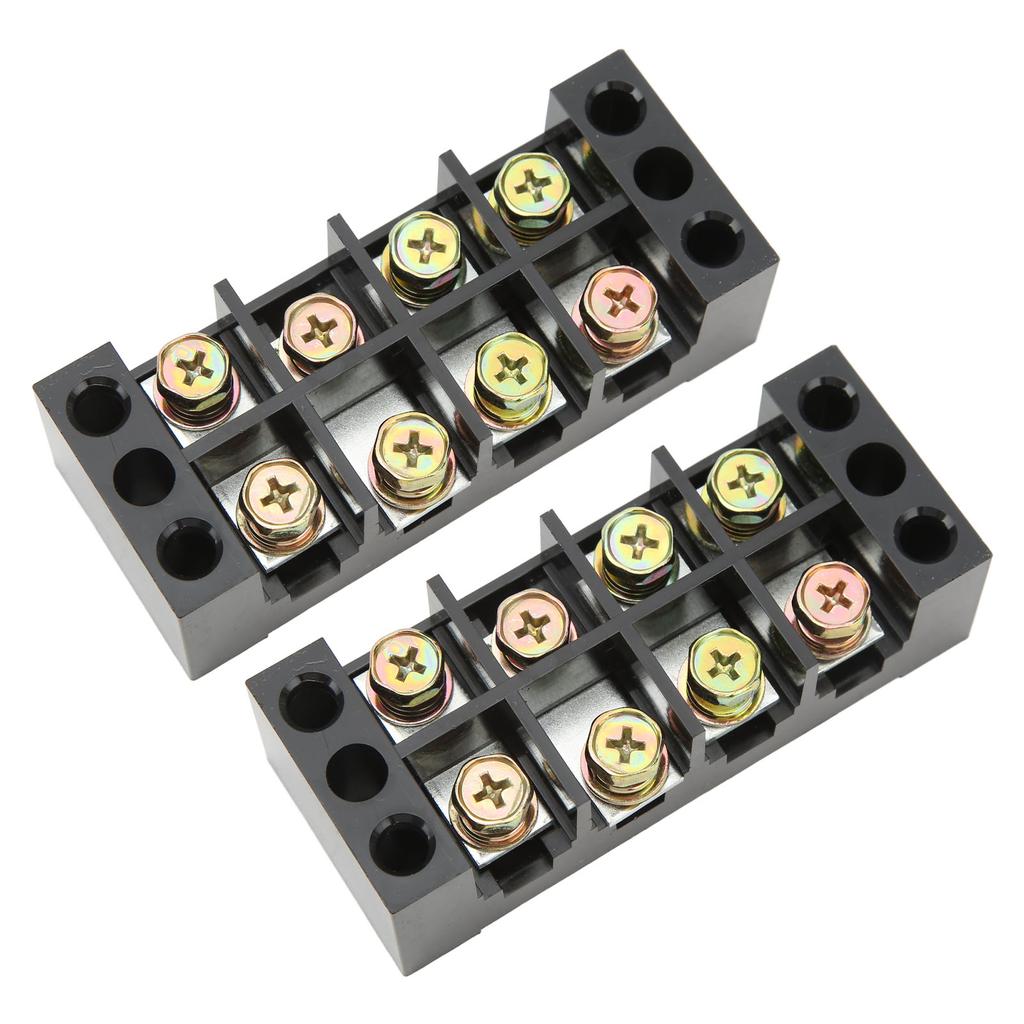 Terminal Strip Block Large Current Easy Wiring Ground Circuit Terminal Block 600V 60A 4 Positions
