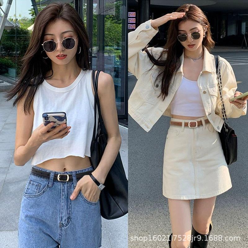 Thin Belt Women'S Decorative High-End Jeans Women'S With Simple Skirt Pin Buckle Square Buckle Pu Belt