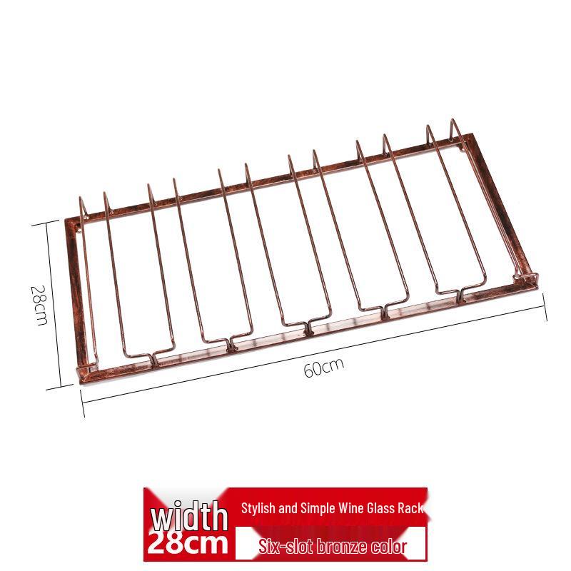 Upside-Down Red Wine Glass Rack for Hanging in Cabinets