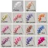 9 Head Artificial Butterfly Orchid Flower Realistic Simulation Plant  Wedding Party