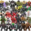 Blind Box Mini Bouwstenen X654 Figuren Grote Goblin Spiderman Iron Man Venom Kapitein Hawk Deadpool Pantser Kerstcadeaus Speelgoed