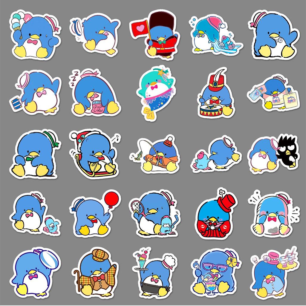 50 Sanrio Tuxedo Sam Penguin Waterproof Stickers for Cute Journal Decoration