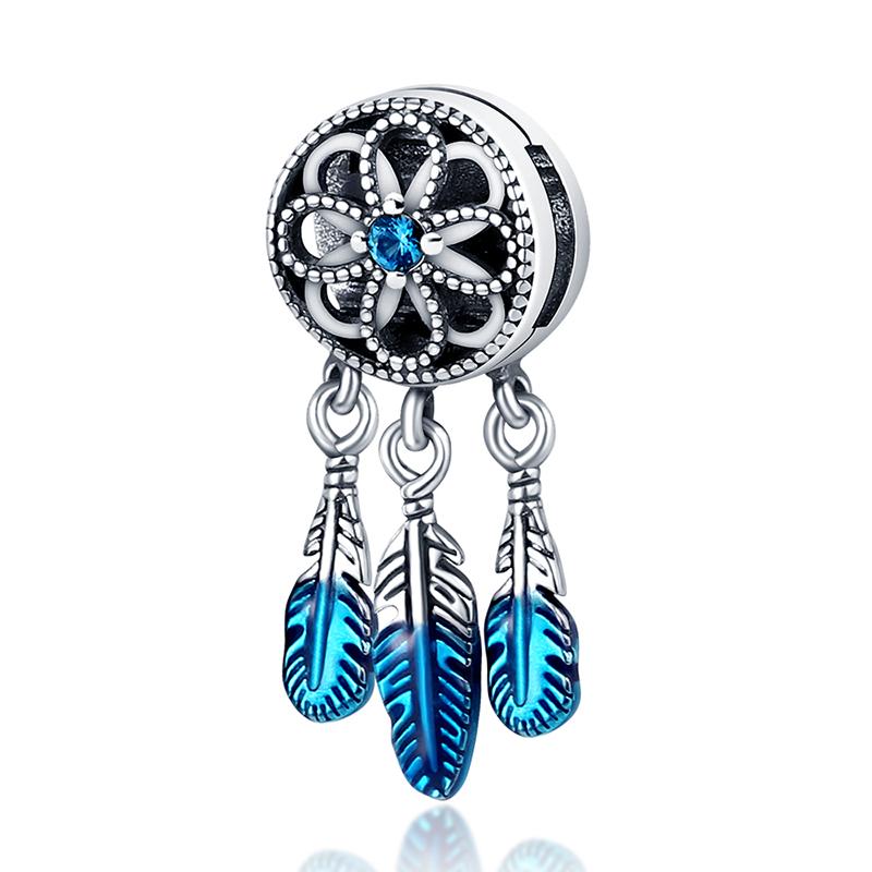 Charms Copper Dream Catcher Theme Series Beaded For 3Mm Original Bracelet Necklace For Women Luxury Exquisite Jewelry Gift