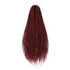 24' Dreadlocks Extensions Crochet Hair for Women 10 Strands Handmade Crochet Hair Braids 0.6cm Hippie Double Ended Dreadlock