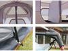 Luxuriöses tragbares Mehrraum-Campingzelt für 4-10 Personen - Geräumiges regendichtes Design