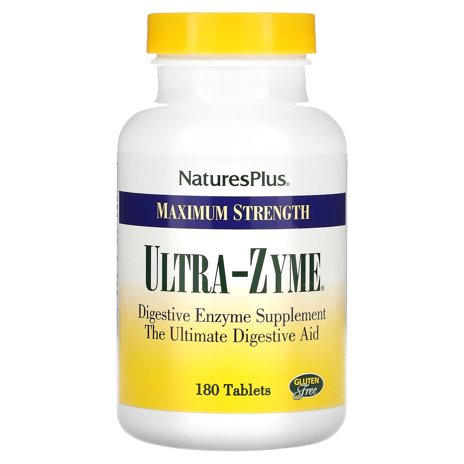 

NaturesPlus, Maximum Strength Ultra-Zyme, 180 Tablets