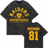 Vintage Gewaschen Beheizt Rivalität Ilya Rozanov Boston Raiders T-Shirt Übergroß Unisex Scott Hunter Shane Hollander Acid Wash T-Shirts