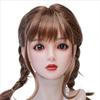 Doll Head Only Head Only Silicone Doll Head Wig M16 Type Makeup Practice Store Supplies Suitable for Heights of Cm Number + One-touch 130-170 TF-015