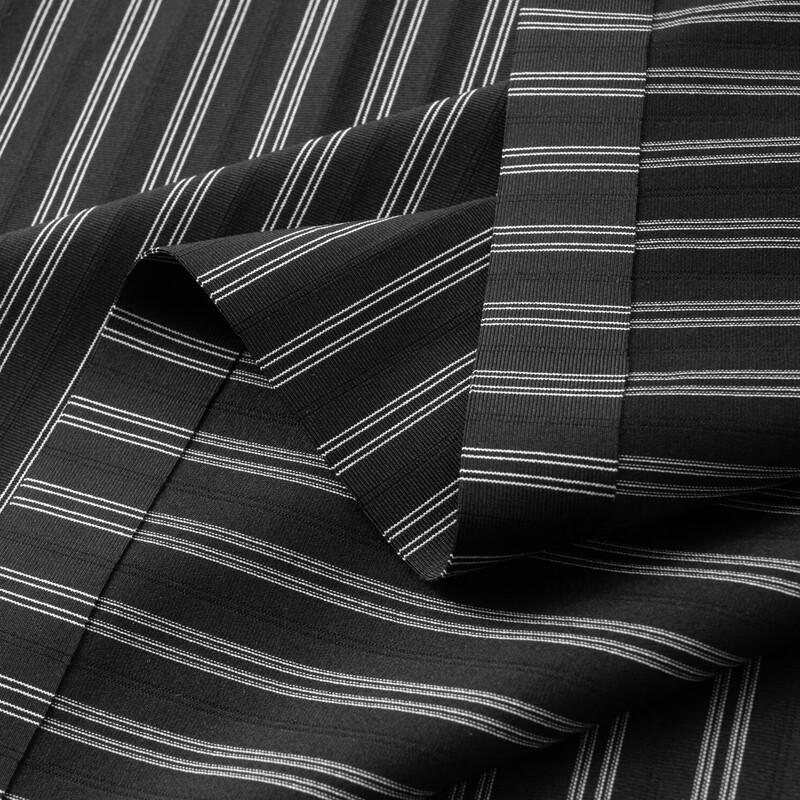Camisa Polo Rayada de Seda Helada para Hombre de Tallas Grandes