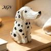 Artistic Wood Craft Gift Handmade Dalmatian Dog Wooden Ornament, Hand Carved Basswood Niche for Her Animal Figurine, Creative Sculpture Home