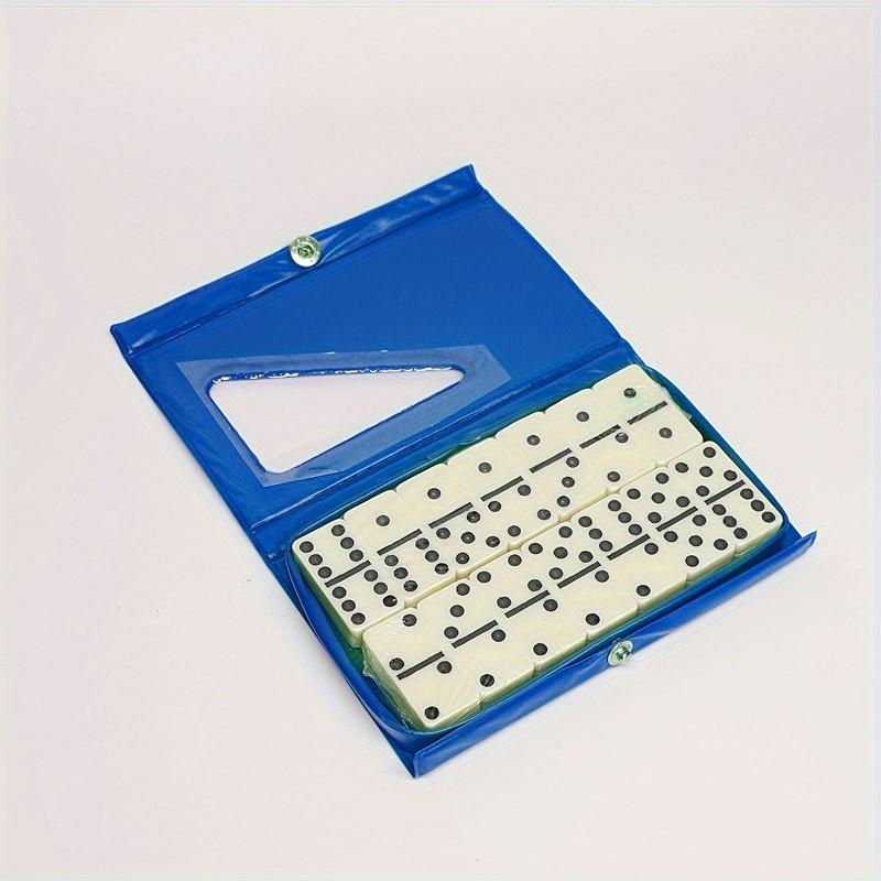 28pcs Dominoes Card Chess Board Games Playthings featuring PVC Storage Box thanksgiving Day Christmas Gift Idea Christmas Halloween Gift Idea