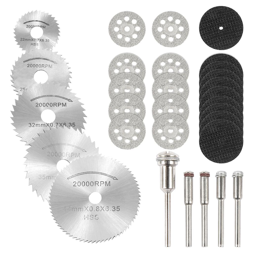 30pcs/set HSS Saw Blade Rotary Tool Cutting Disc For Dremel Drill Woodworking Metal Cutter Power Tools