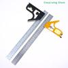 [CL]1Pcs Multifunctional 300MM Adjustable Angle Ruler 12" Combination Square Ruler Woodworking Level Gauge Angle Metric Ruler