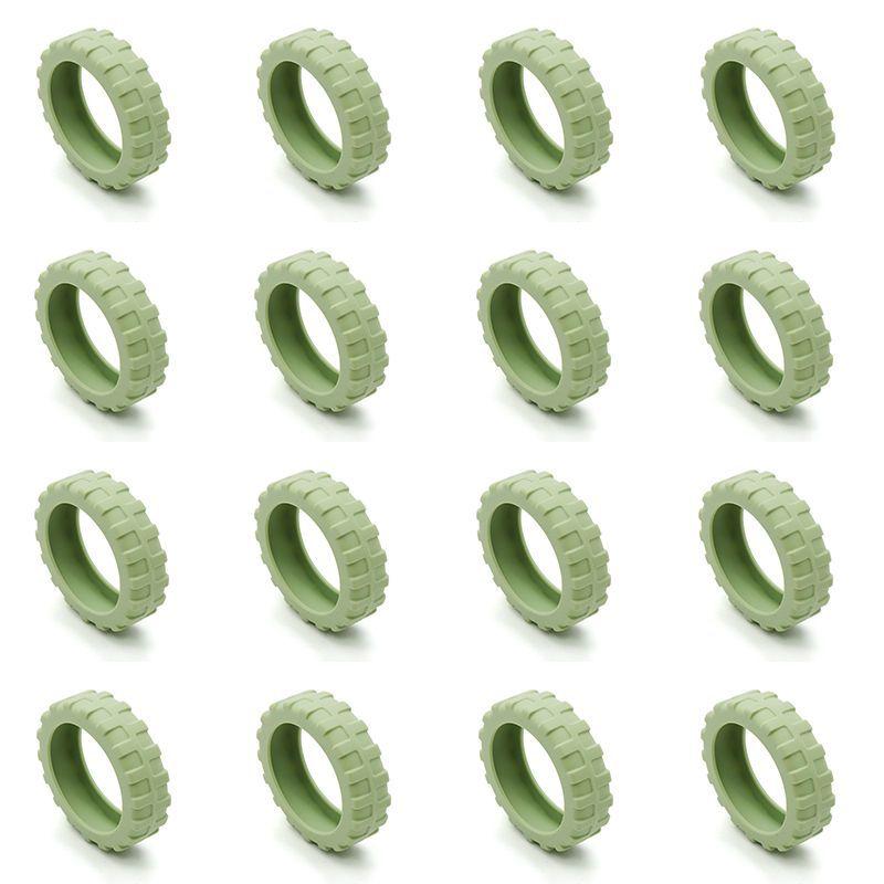 16pcs Upgraded Thickened Silicone Suitcase Wheels Protective Cover Trolley Case Luggage Silent Shock Absorption Wheels Wear-resistant